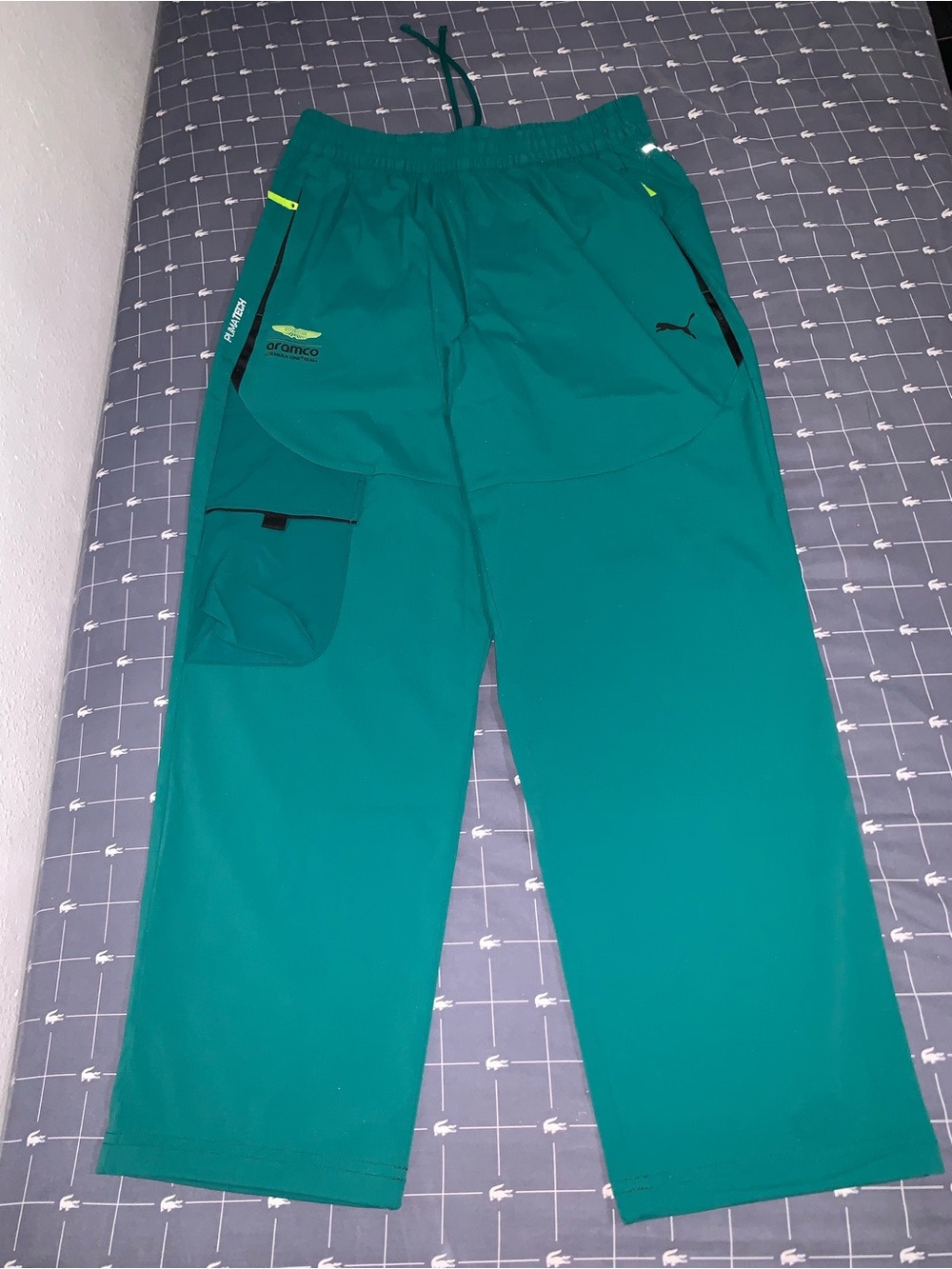 Green Lux PUMA x ASTON MARTIN ARAMCO F1® TEAM PUMATECH Cargo Pants Size: Medium